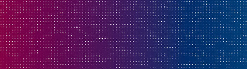 Cybernetic futuristic background. Big data visualization. Colorful Halftones. Matrix glitch. Vector illustration.