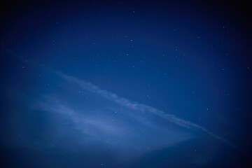 Wall Mural - blue dark night sky with many stars. night sky background