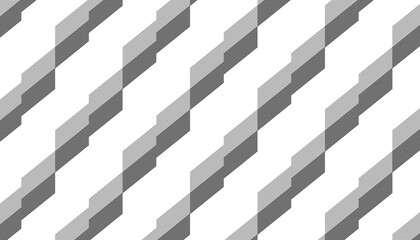 Wall Mural - Seamless halftone geometric stripe line pattern vector on black background for Fabric and textile printing, jersey print, wrapping paper, backdrops and , packaging, web banners