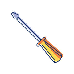 Poster - screwdriver tool icon