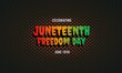 © RadipArt - Happy Juneteenth Independence Day. Freedom or Emancipation day background design