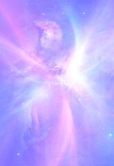 Wall Mural - abstract ethereal fantasy cosmic colorful background wallpaper