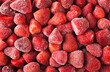 Frozen strawberry background