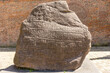 Jelling stone, copy of runestone from Denmark standing in Utrecht