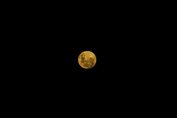 yellow full moon