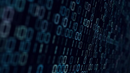 Binärcode Computer digital Hintergrund Animation