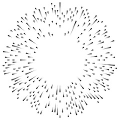 Aufkleber - Radial lines radiance, burst, starburst, sunburst effect design element