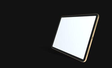  tablet pc, isolated on 3d background