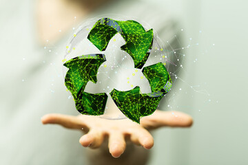 Recycle business digital. eco