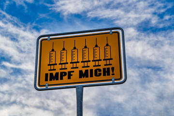 Canvas Print - Impf mich!