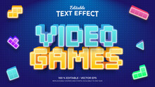 Text Effects, 3d Editable Text Style - Video Games