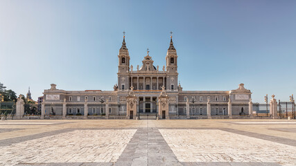 Wall Mural - Almudena Cathedral in Madrid, Spain