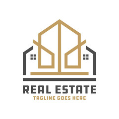 Sticker - house building outline logo