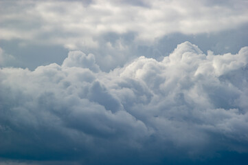 Wall Mural - thunderclouds in the sky on a spring day