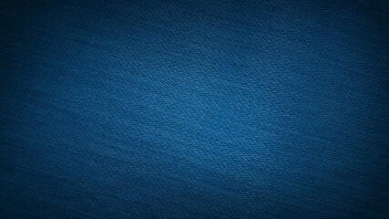 Wall Mural - abstract blue woolen fabric texture may used as background with dark corners. vignette gradient blue fabric background for luxury concept. macro view of jean or denim texture background.