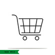 © dennys.design - Shopping cart icon illustration. Shopping sign symbol. Vector Line Icon EPS 10