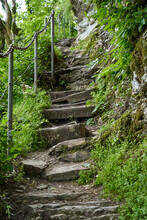 Stairs In The Mountains, Steps High Above Sea Level