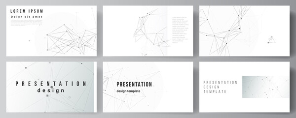 Wall Mural - vector layout of presentation slides design business templates, template for presentation brochure, 
