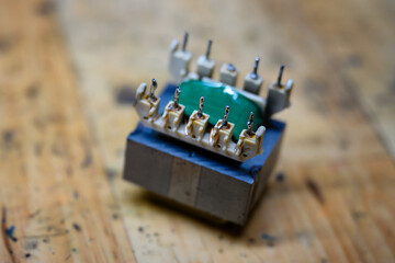 Sticker - Small power transformer with spikes.