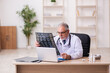© Elnur - Experienced male doctor radiologist working in the clinic