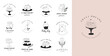 © Marina Zlochin - Simple and elegant homemade bakery logo collection. Hand drawn modern style logos, pastry and bread shop vector and label design