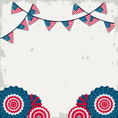 Wall Mural - usa template laces