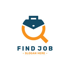 Wall Mural - Find job logo design template