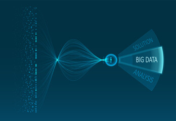 Abstract infographics visualization