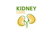 Kidney Care clinic health logo concept design illustration