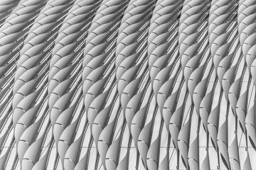 Aufkleber - Exterior of modern architecture. Building abstract background  pattern