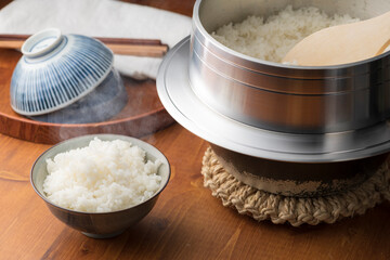 Poster - 羽釜で炊いたご飯