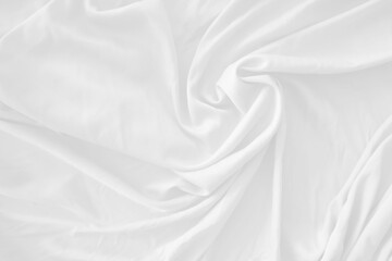 Abstract background on isolated. Abstract white waves. wave from fabric