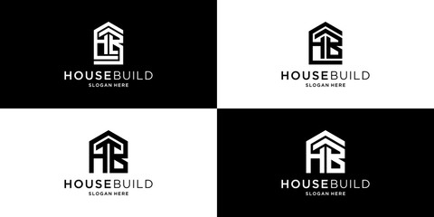 Wall Mural - House building logo design