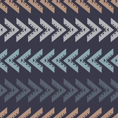 Wall Mural - Seamless Pattern. Abstract Boho Background