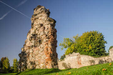 Wall Mural - Ruins of Ancient Medieval Castle, Dobele, Latvia.