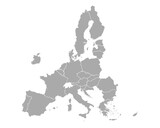 Fototapeta Nowy Jork - Karte der Europäischen Union