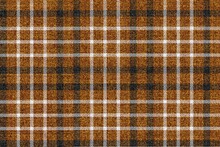 Old Ragged Grungy Seamless Checkered Texture Of Classic Coat Tweed Brown Background White Black Stripes For Gingham, Plaid, Tablecloths, Shirts, Tartan, Clothes, Dresses, Bedding, Blankets