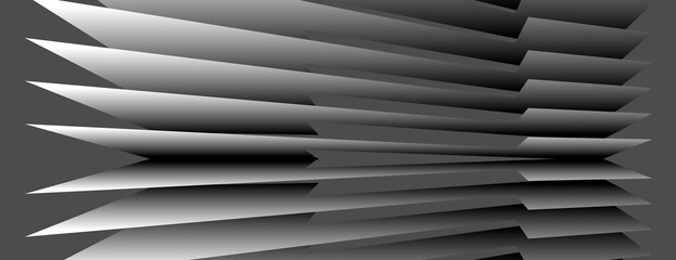 Leinwandbilder - Vector 3d modern geometric pattern. Creative wallpaper wave background