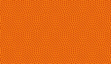 Orange basketball ball seamless dotted pattern. Vector background