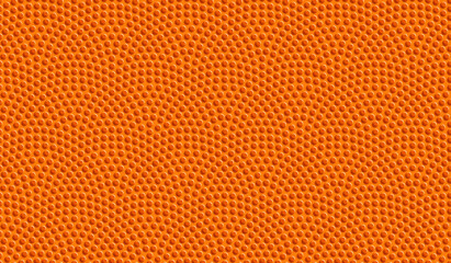 Orange basketball ball seamless dotted pattern. Vector background