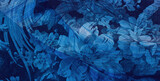 Blue flowers texture