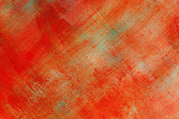 abstract creative background: multicolored blurred spots of colored primer when toning the canvas, temporary object.