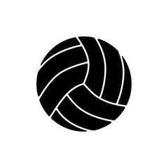 Wall Mural - volleyball ball silhouette icon. clipart image isolated on white background