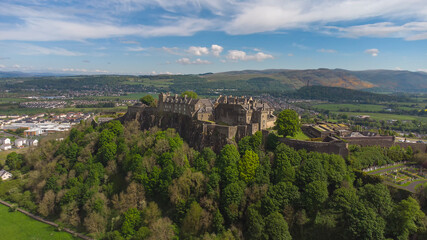 Wall Mural - Stirling Castle overlooking the city in Central Scotland, UK