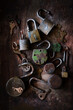 © Simi Jois - Old rustic locks on the table