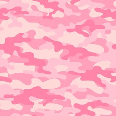 pink vector camouflage pattern for clothing design. camouflage military pattern