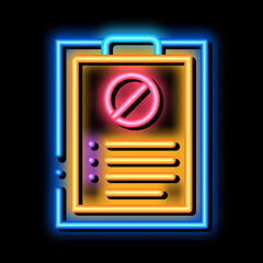 Sticker - written protest requests neon light sign vector. Glowing bright icon written protest requests sign. transparent symbol illustration