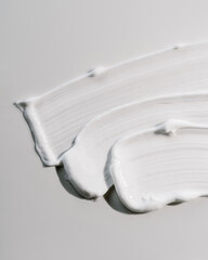 white cream texture on a white background.