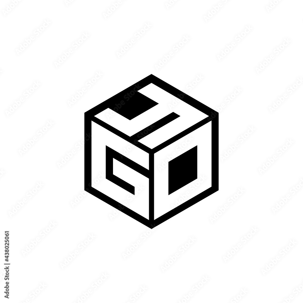 GDY letter logo design with white background in illustrator, vector logo modern alphabet font overlap style. calligraphy designs for logo, Poster, Invitation, etc. - obrazy, fototapety, plakaty 