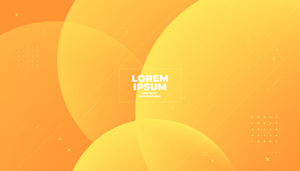 Wall Mural - abstract yellow geometric background with space for text and message.
